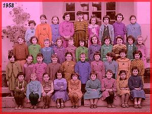 ECOLE BERTHELOT FILLES 1958 CE2